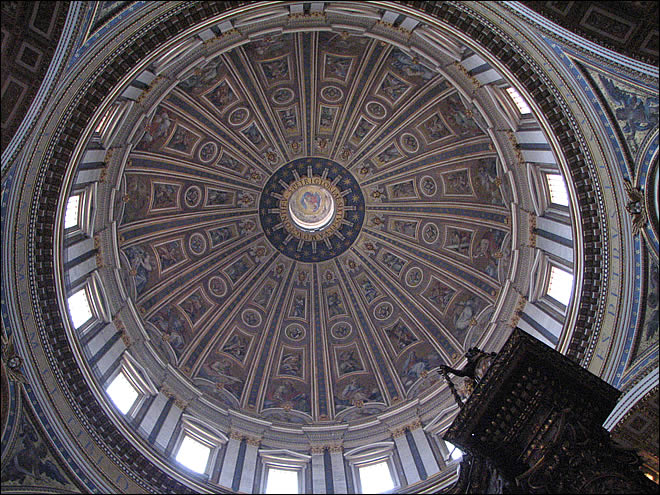 La coupole de la basilique Saint Pierre La basilique Saint Pierre de Rome