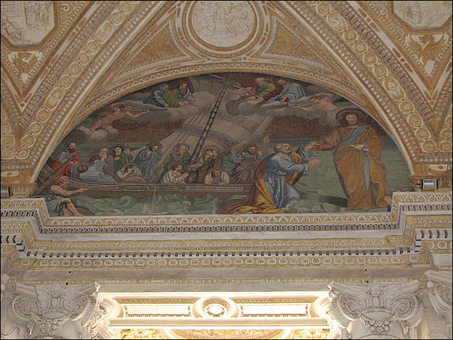 Mosaïque du Nartex de la basilique Saint Pierre de Rome La basilique Saint Pierre de Rome