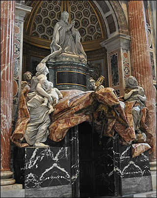 Monument funéraire d'Alexandre VII La basilique Saint Pierre de Rome