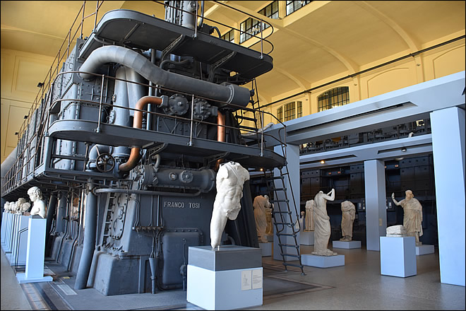 Une salle de la Centrale Montemartini La Centrale Montemartini