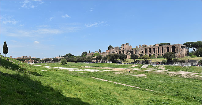 Vue du Circus Maximus de Rome