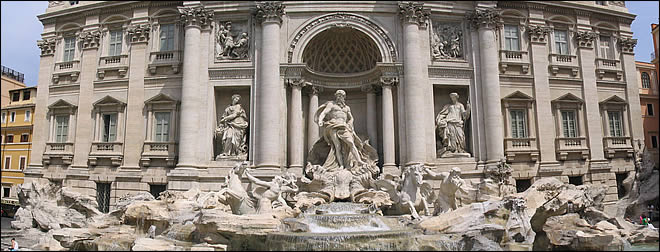 La fontaine de Trévi La fontaine de Trévi
