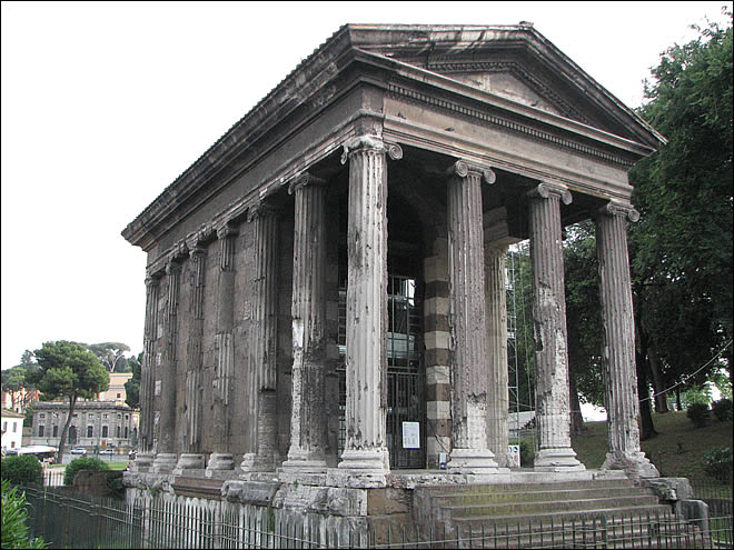 Vue du temple de Portunus Le Forum Boarium