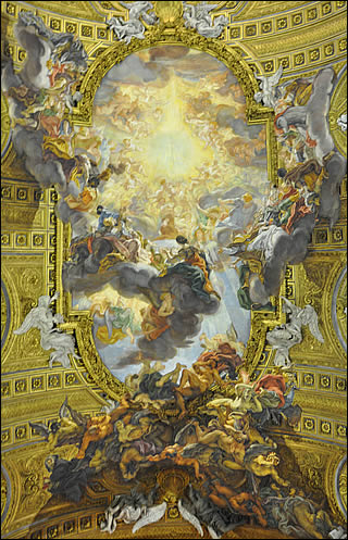 Plafond de l'église du Gesù L'église du Gesù de Rome