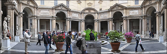 La cour du belvédère Les musées du Vatican
