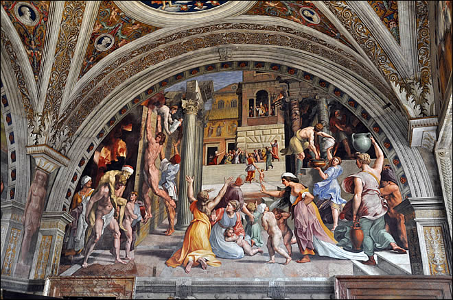 L'incendie du Borgo Les musées du Vatican