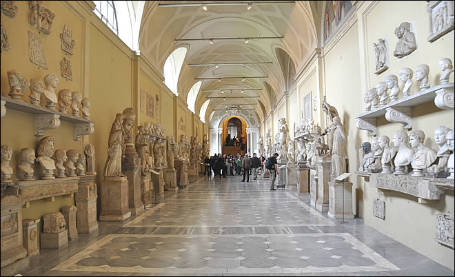 Vue du musée Chiaramonti Les musées du Vatican