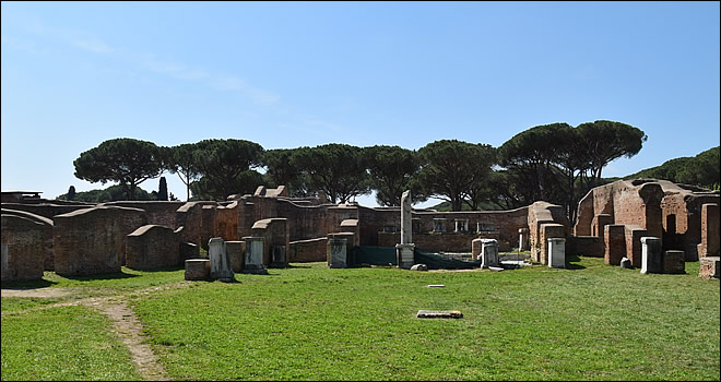 Ostia Antica, la Caserma dei Vigili