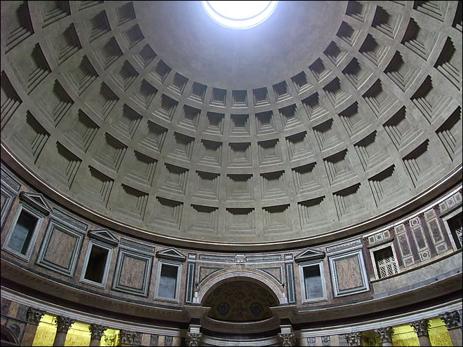 La coupole du Panthéon de Rome Le Panthéon de Rome