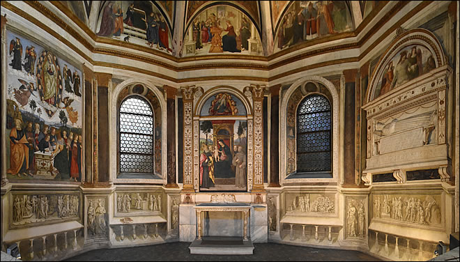 La chapelle Basso della Rovere L'église Santa Maria del Popolo