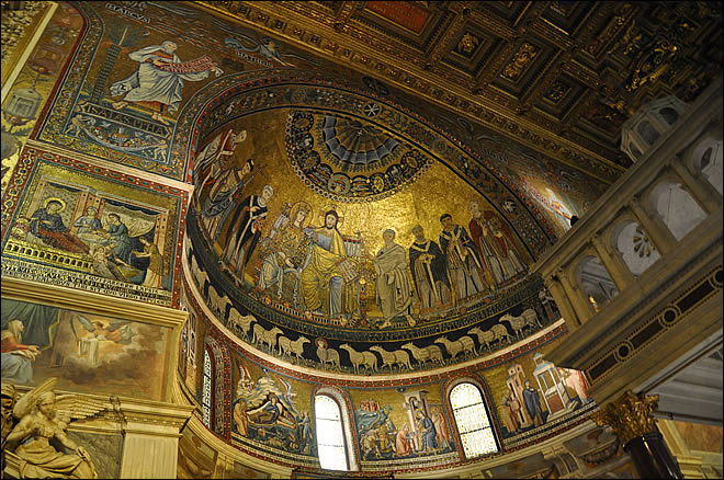 Mosaïques du choeur de la basilique Sainte Marie du Trastevere Sainte Marie du Trastevere
