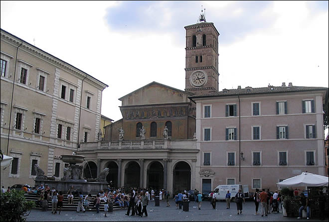 La basilique Sainte Marie du Trastevere Sainte Marie du Trastevere