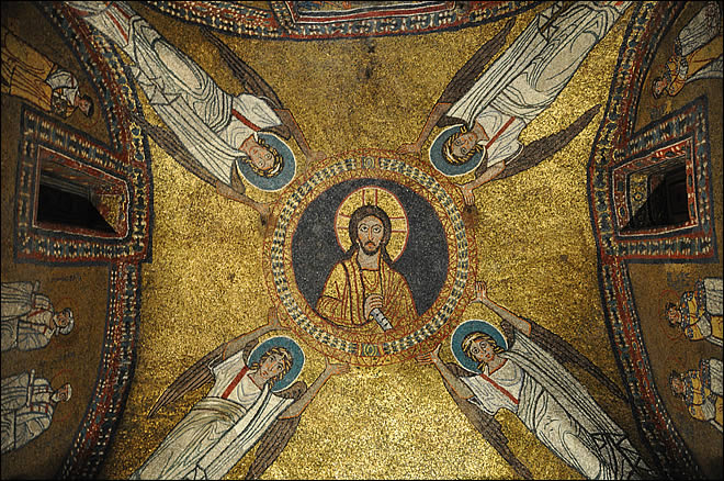 Mosaïque du choeur de Sainte Praxède de Rome La basilique Sainte Praxède de Rome