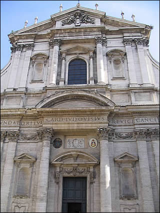 La façade de l'église de Saint Ignace de Rome L'église Saint Ignace de Rome