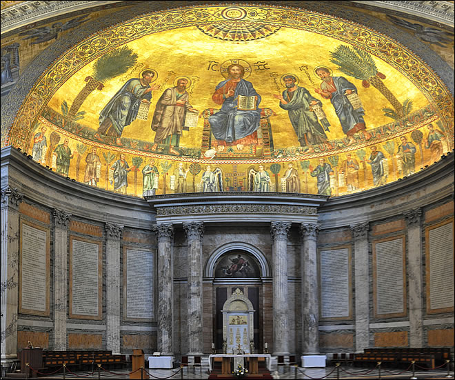 L'abside de la basilique Saint Paul Basilique Saint Paul hors les murs
