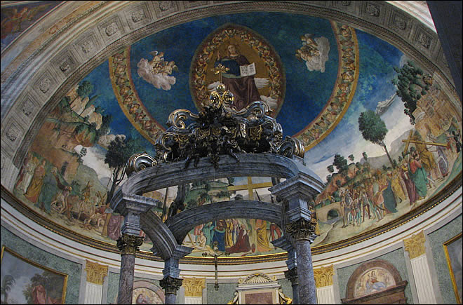 Fresque de l'église Santa Croce in Gerusalemme L'église Santa Croce in Gerusalemme
