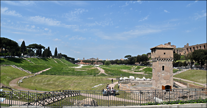 Vue du Circus Maximus de Rome