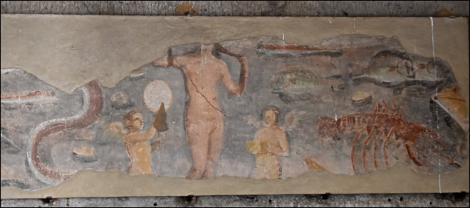 Fresque de Vénus anadomène à Ostia Antica